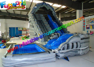 Kids Inflatable Inflatable Corkscrew Water Slide Yellow For Business