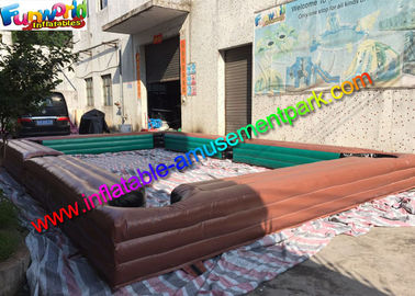 Custom Inflatable Sports Games , Inflatable Billiards Table With Snooker Soccer Ball