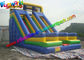 0.55mm PVC Blue Commercial Inflatable Slide , Inflatable Water Toys For Outdoor