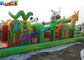 Customized Jungle Interactive inflatable obstacle course for adults With 18m