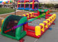Commercial Inflatable Sports Games , Inflatable Football Field With PVC
