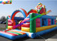 0.55mm PVC Giant inflatable slide , cute clown attractive inflatable slide for kids