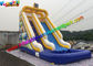 Customized Outdoor Inflatable Water Slides / Water Slide Pool With PVC Tarpaulin