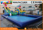0.9mm PVC Tarpaulin Inflatable Commercial Water Park With Slide
