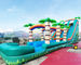 Long Palm Tree Bounce House Pool Inflatable Water Slide